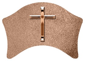 DABAN 510 BZ SH BZ Bronze Single Cross Shimmer Bronze Background